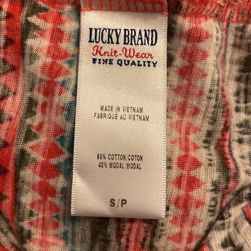 Lucky Brand - Long Sleeve Multi Color Top - Picture 7 of 7